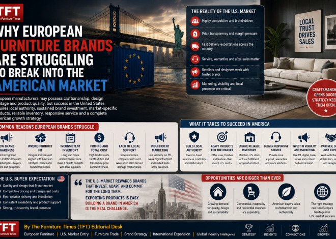 Why European Furniture Brands Are Struggling to Break Into the American Market