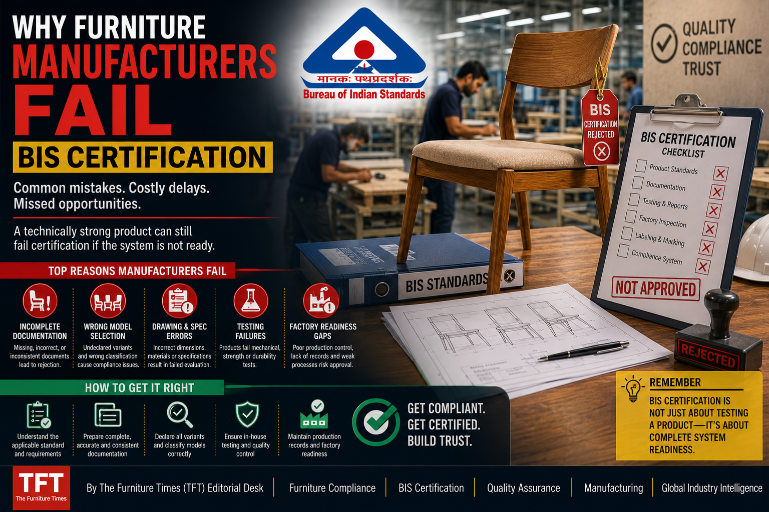 Why Furniture Manufacturers Fail BIS Certification,How incomplete preparation,
