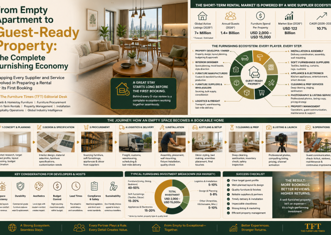 From Empty Apartment to Guest-Ready Property: The Complete Furnishing Economy