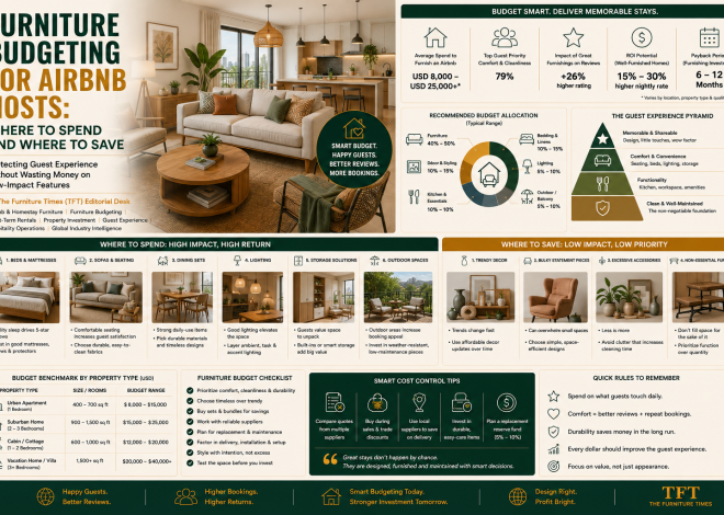 Furniture Budgeting for Airbnb Hosts: Where to Spend and Where to Save