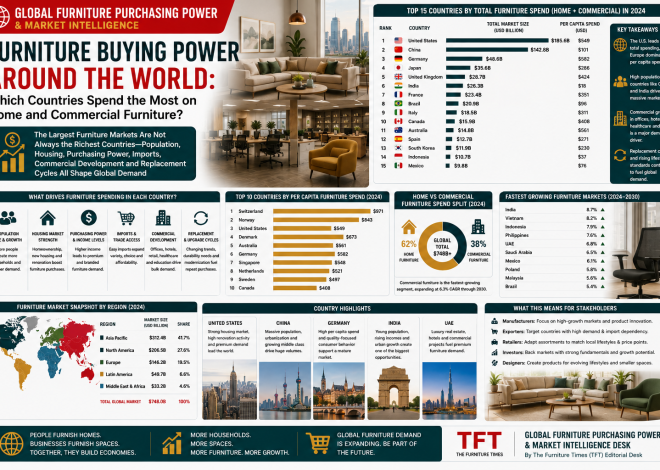Furniture Buying Power Around the World: Which Countries Spend the Most on Home and Commercial Furniture?