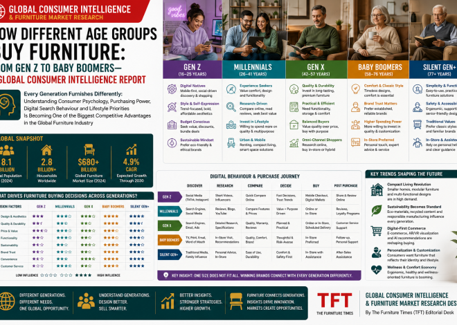 How Different Age Groups Buy Furniture: From Gen Z to Baby Boomers—A Global Consumer Intelligence Report