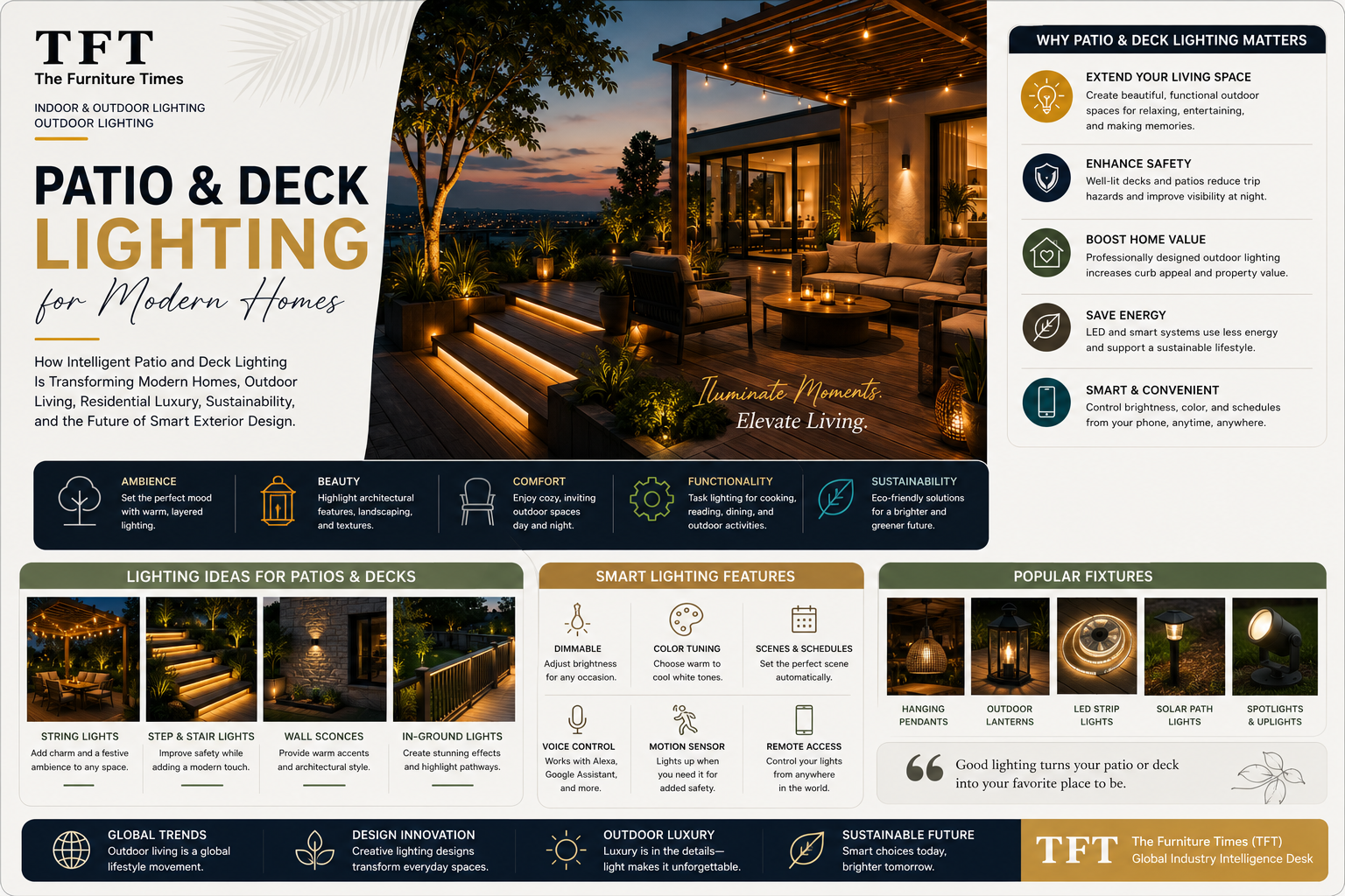 Patio and Deck Lighting for Modern Homes