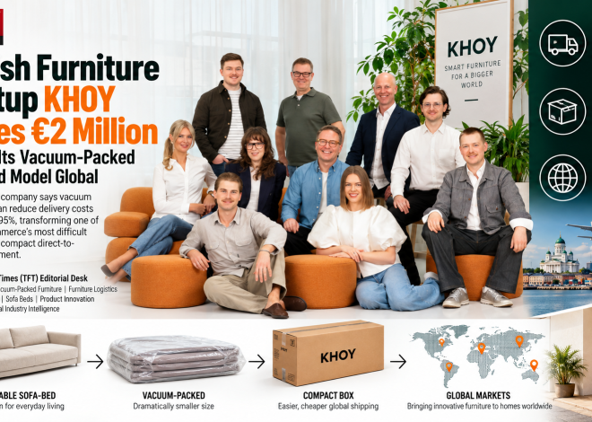 Finnish Furniture Startup KHOY Raises €2 Million to Take Its Vacuum-Packed Sofa-Bed Model Global