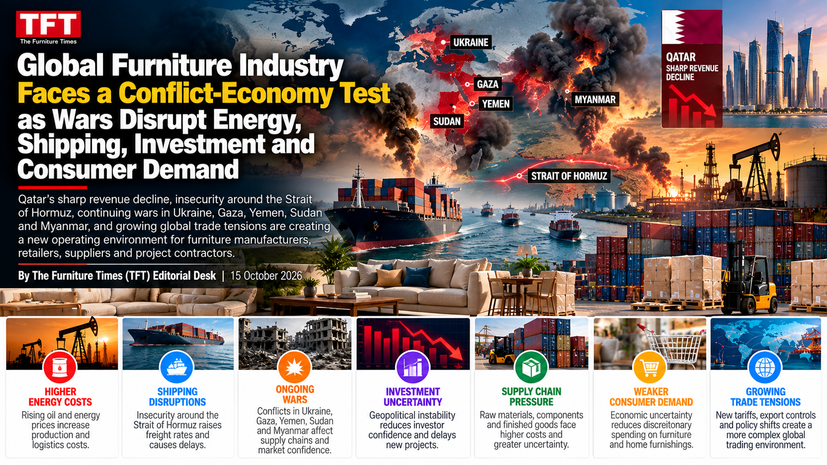 Global Furniture Industry Faces a Conflict-Economy Test as Wars Disrupt Energy