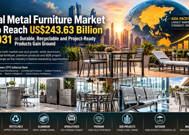 Global Metal Furniture Market Set to Reach US$243.63 Billion by 2031 as Durable