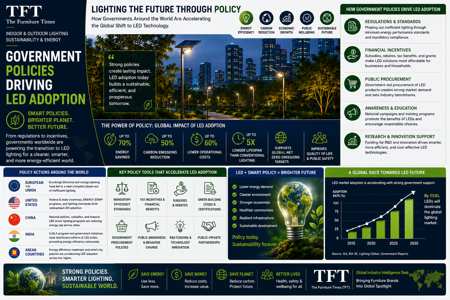 Government Policies Driving LED Adoption