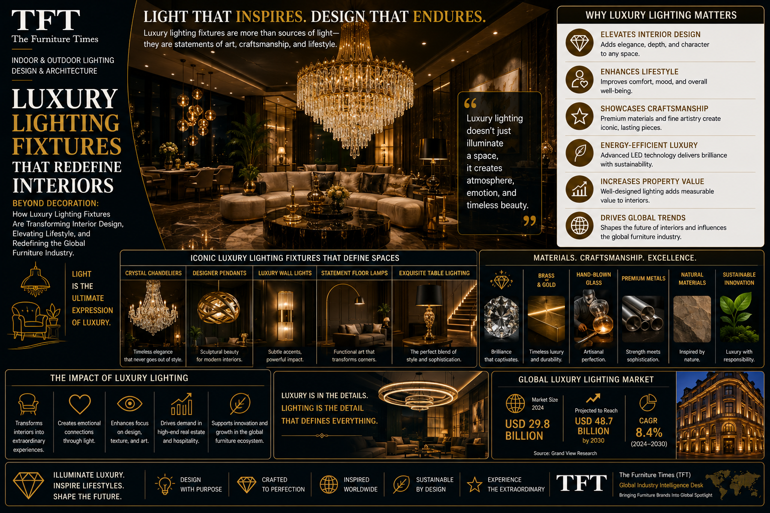 Luxury Lighting Fixtures That Redefine Interiors