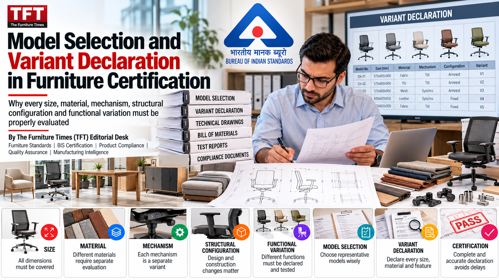 Model Selection and Variant Declaration in Furniture Certification