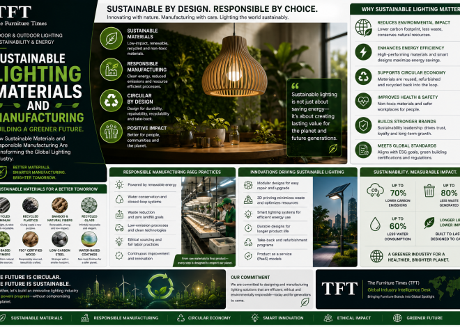 Sustainable Lighting Materials and Manufacturing